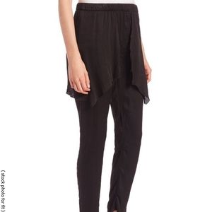 RtA Courtney skirted black silk pants